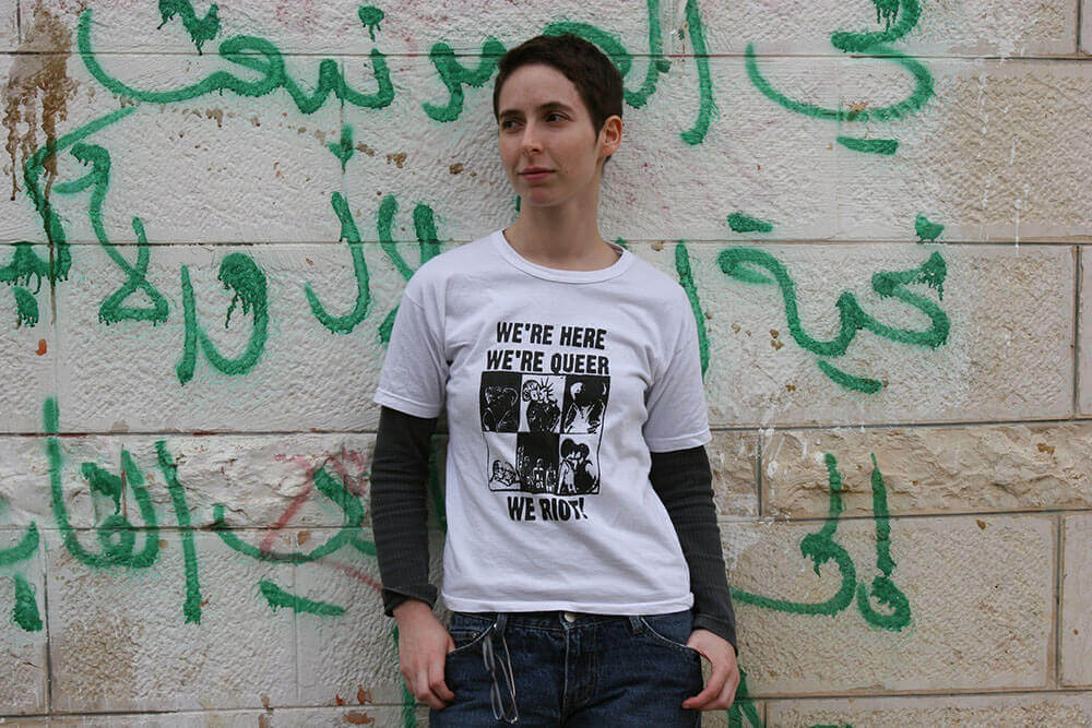 Dana während einer Demonstration gegen die Sperranlage, die Israel baut, im Dorf Bil'in in der Westbank