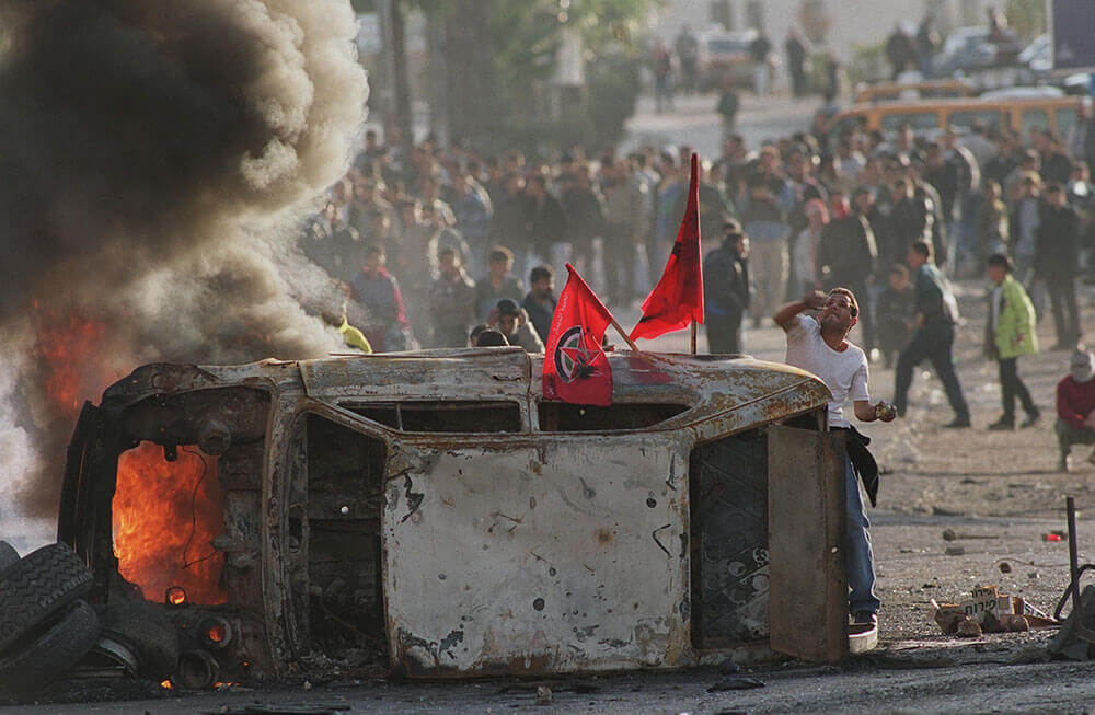 Ausschreitungen in Ramallah - 2000 (Foto: GPO)